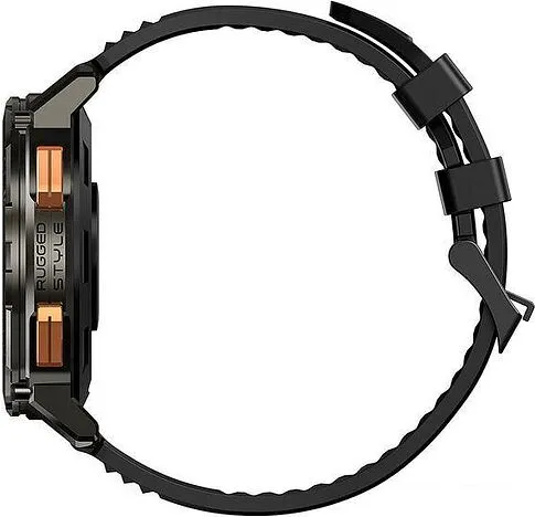 Умные часы Kospet Tank T2 (черный, с силиконовым ремешком)