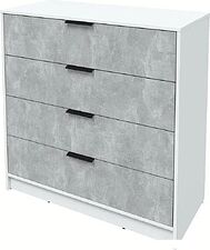 Комод Интерлиния Концепт КТ-К100 (бетон/белый платинум)