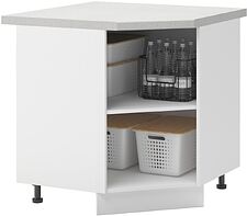 Шкаф напольный Mio Tesoro Пасадена ШНУ 850 угловой (белый/белый бриллиант)