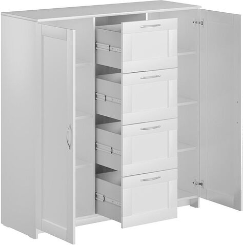 Тумба Mio Tesoro Сириус 2 двери и 4 ящика 117x123 2.02.03.350.1 (белый)