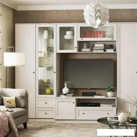 Тумба под телевизор Глазов Paola 3 (ясень анкор светлый)