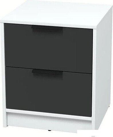 Комоды, тумбы Интерлиния Концепт КТ-ТК1-57 (антрацит/белый платинум)