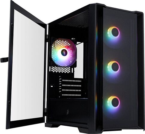 Корпус 1stPlayer TRILOBITE T4-G FRGB (черный)