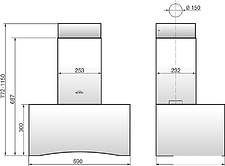 Кухонная вытяжка Elikor Дельта 60П-430-П3Д (белый)
