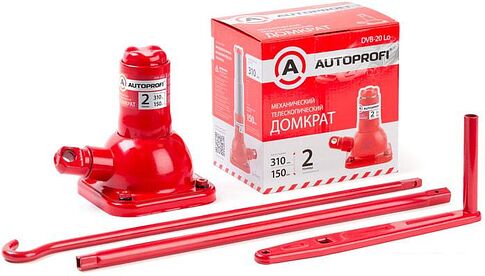 Бутылочный домкрат Autoprofi DVB-20 Lo 2т