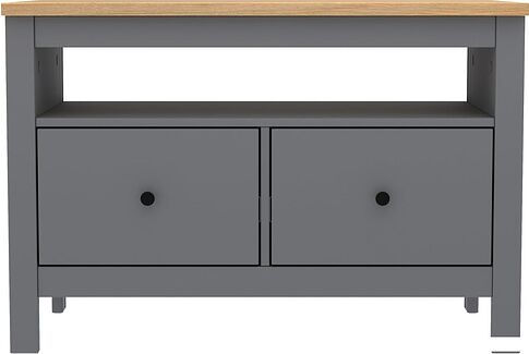 Тумба Mio Tesoro Сага 2 ящика 2.08.03.080.15 (серый/ясень)