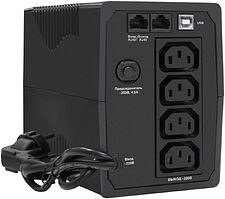 Источник бесперебойного питания ExeGate Power Back BNB-1000.LED.AVR.4C13.RJ.USB