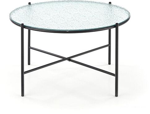 Журнальный столик Halmar Rosalia 70x41 (бесцветный/черный)