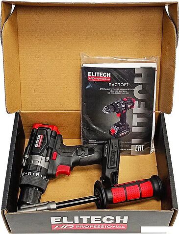 Ударная дрель-шуруповерт ELITECH CD 20BL2 E2201.042.00 (без АКБ)