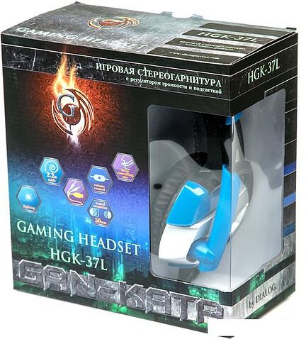 Наушники с микрофоном Dialog Gan-Kata HGK-37L (синий)