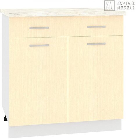 Шкаф напольный Кортекс-мебель Корнелия Лира НШ80р1ш (венге светлый/марсель)