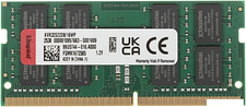 Оперативная память Kingston 16GB DDR4 SODIMM PC4-25600 KVR32S22D8/16WP