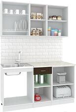 Кухня Кортекс-мебель Корнелия Экстра 1.5м (дуб сонома/венге/королевский опал)