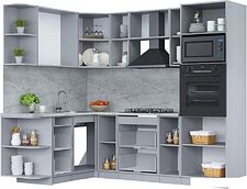 Готовая кухня Интерлиния Мила Лайт 1.68x2.4 левая (персидский жемчуг/антрацит/травертин серый) Готовая кухня Интерлиния Мила Лайт 1.68x2.4 левая (персидский жемчуг/антрацит/травертин серый)