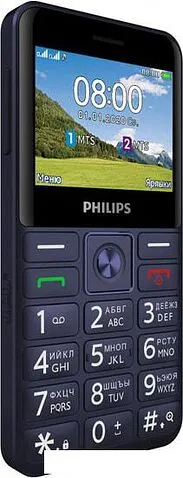 Мобильный телефон Philips Xenium E207 (синий)