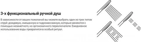 Душевой гарнитур  Deante Arnika Steel NQA F41K