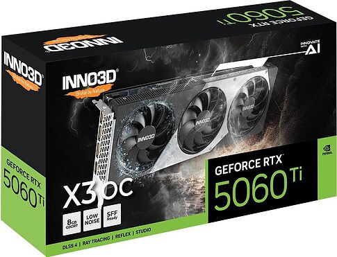 Видеокарта Inno3D GeForce RTX 5060 Ti 8GB Twin X3 OC N506T3-08D7X-193075L