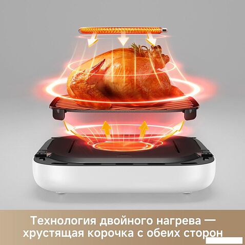 Аэрогриль (аэрофритюрница) Trouver Air Fryer FD10s Pro 6L (белый)