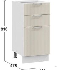 Шкаф напольный Трия Кимберли 1Н4Я3 (белый/крем) Шкаф напольный Трия Кимберли 1Н4Я3 (белый/крем)