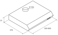 Кухонная вытяжка Jetair Light IX/F/60 PRF0094403A