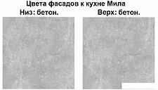 Готовая кухня Интерлиния Мила Лайт 1.8-60 (бетон-бетон-кастилло темный) Готовая кухня Интерлиния Мила Лайт 1.8-60 (бетон-бетон-кастилло темный)