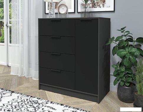 Тумба Интерлиния Концепт КТ-Т90 (черный/антрацит)