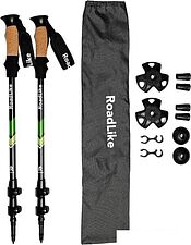 Палки для скандинавской ходьбы RoadLike 401170 (зеленый)