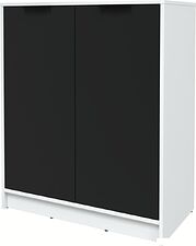 Тумба Интерлиния Концепт КТ-Т84 (черный/белый платинум)