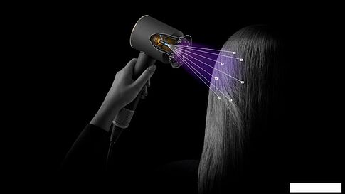 Фен Dyson HD16 Supersonic Nural Straight+Wavy (с переходником на евровилку, янтарный шелк)