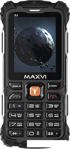 Кнопочный телефон Maxvi R1 (черный)