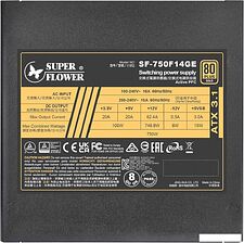 Блок питания Super Flower Leadex III Gold Up ATX 3.1 750W SF-750F14GE Блок питания Super Flower Leadex III Gold Up ATX 3.1 750W SF-750F14GE
