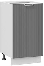 Шкаф напольный Трия Кимберли 1Н45 (белый/титан)