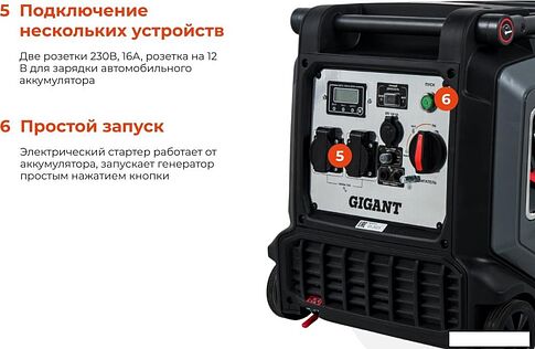 Бензиновый генератор Gigant GPIGL-3800E