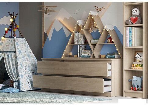 Комод Mio Tesoro Варма 4D (дуб беленый)