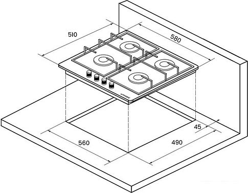 Варочная панель KUPPERSBERG FQ 62 W