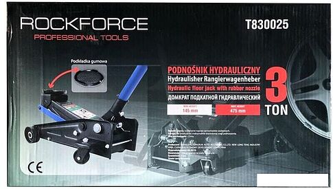 Подкатной домкрат RockForce RF-T830025 NEW 3т