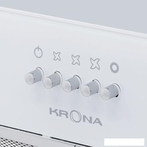 Кухонная вытяжка Krona Sintia 600 White PB (белый)