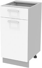 Шкаф напольный Интерлиния Компо НШ40рш1 (белый платинум)