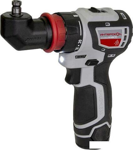 Дрель-шуруповерт Интерскол КомбиМАКС ДА-10/12В 36 687.2.2.78 (с 2-мя АКБ, сумка, набор патронов)