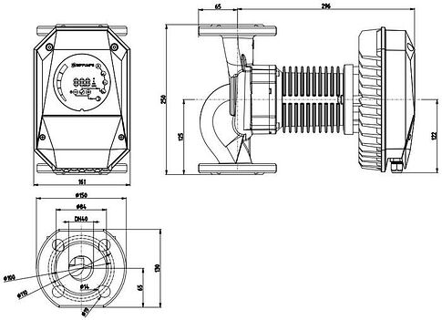 Циркуляционный насос IMP Pumps NMT MAX II S 40/120 F250