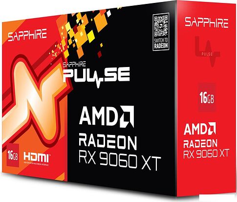 Видеокарта Sapphire Pulse Radeon RX 9060 XT 11350-03-20G