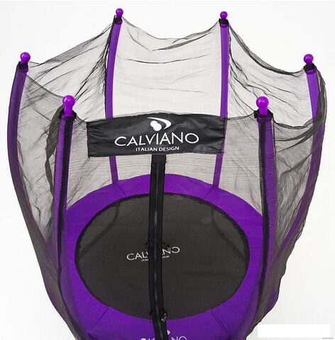 Батут Calviano Outside Master Purple 140 см - 4.5ft (внешняя сетка, складной, без лестницы)