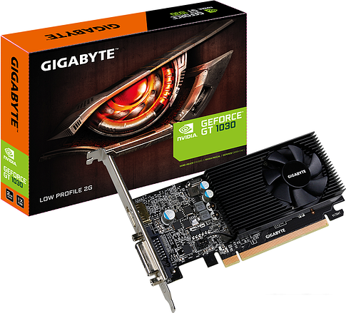 Видеокарта Gigabyte GeForce GT 1030 Low Profile 2GB [GV-N1030D5-2GL]