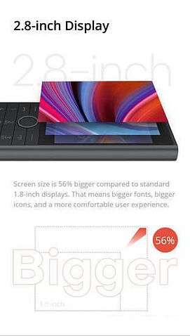 Кнопочный телефон Dizo Star 500 (черный)