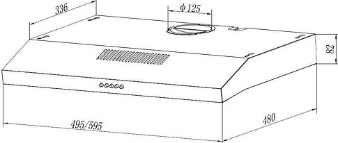 Кухонная вытяжка Elikor Eco One 60 298168 (белый)