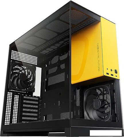 Корпус Geometric Future Model 5 5FAN (черный/желтый)