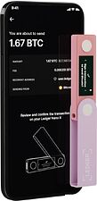 Аппаратный криптокошелек Ledger Nano X (розовый)