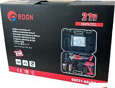 Edon OAF21-AD/AG (шуруповерт, болгарка, 2 АКБ, кейс)