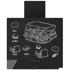 Кухонная вытяжка Krona Domenika 600 S (черный)