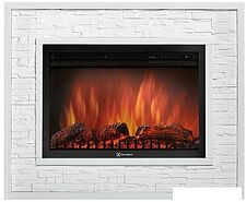 Портал Firelight Loft 30 (камень белый/белая эмаль)